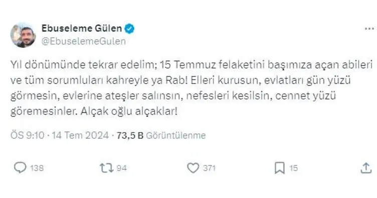 FETÖ elebaşının yeğeninden itiraf