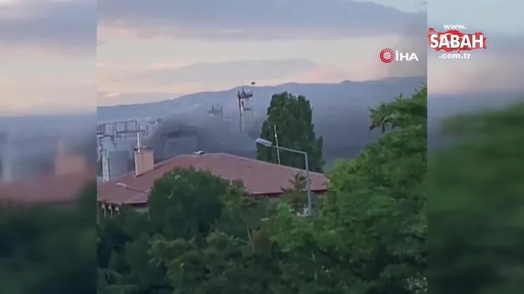 Ankara’da şeker fabrikasında yangın | Video