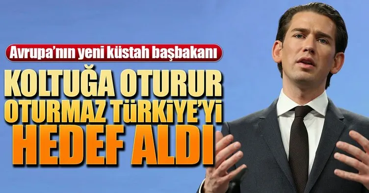 Koltuğa oturur oturmaz Türkiye’yi hedef aldı