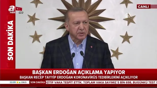 Başkan Erdoğan'dan flaş koronavirüs açıklamaları | Video