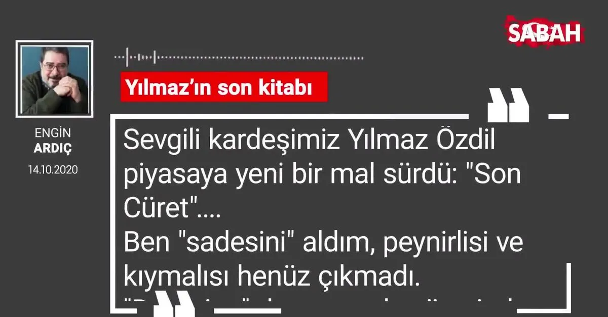 Engin Ardic Yilmaz In Son Kitabi Videosunu Izle Sabah Tv