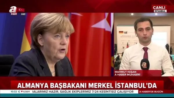 Almanya Başbakanı Angela Merkel İstanbul'da