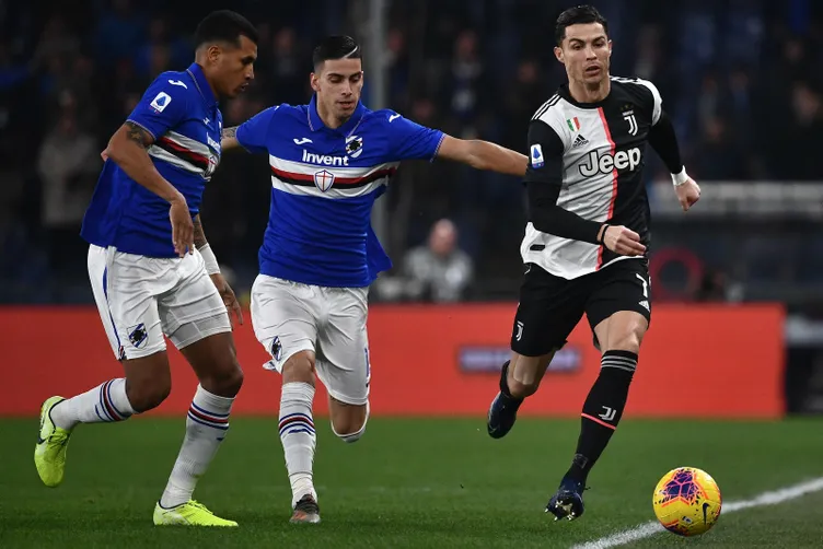 Cristiano Ronaldo, Sampdoria - Juventus maçına damga vurdu! Hafızalardan çıkmayacak gol!
