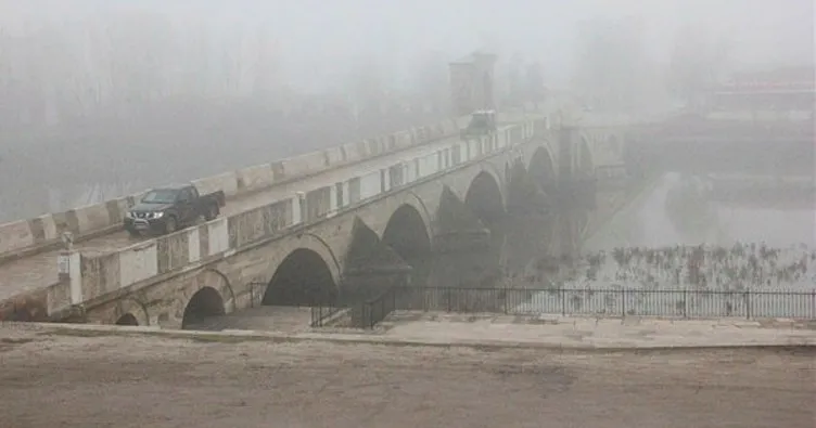 Edirne’de yoğun sis