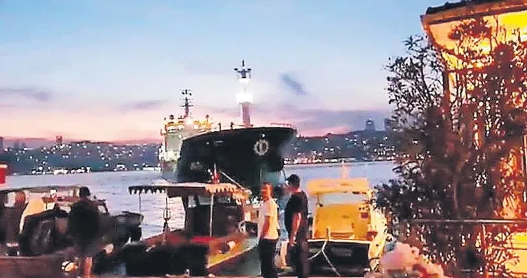 Boğaz’da arızalı tanker alarmı