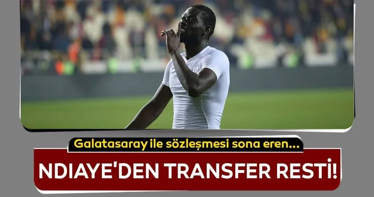 Galatasaray ile sözleşmesi sona eren Badou Ndiaye’den transfer resti!