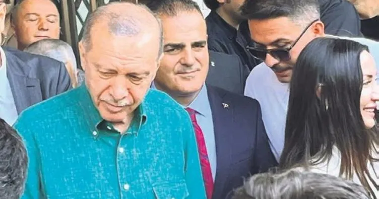 Cumhurbaşkanı Erdoğan vatandaşlarla sohbet etti