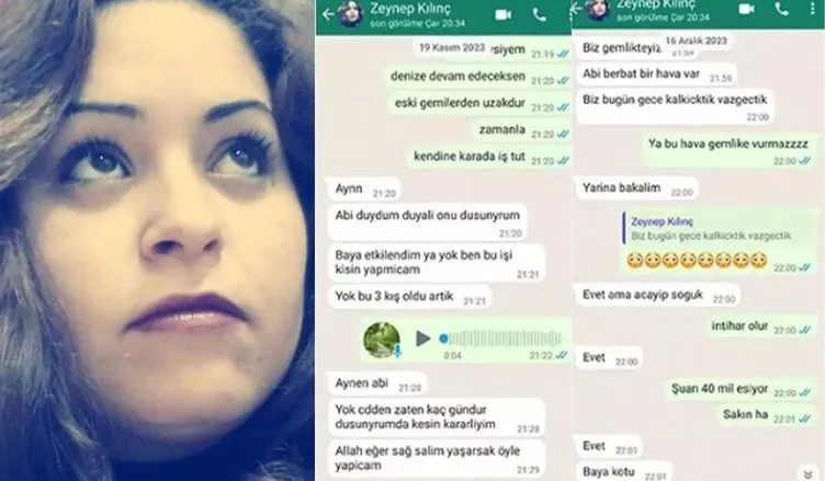 Marmara’da batan geminin aşçısıydı: Zeynep’in son WhatsApp mesajları yürek parçaladı!