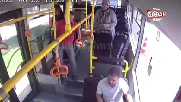 Otobüs şoförü baygınlık geçiren kız çocuğunu hastaneye böyle yetiştirdi | Video