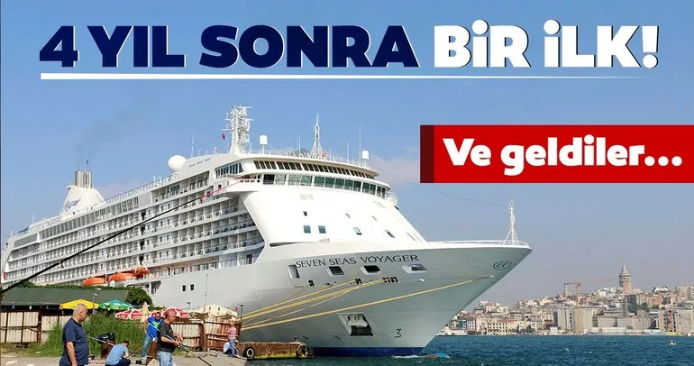 İstanbul’a 4 yıl aradan sonra ilk kruvaziyer gemisi geldi