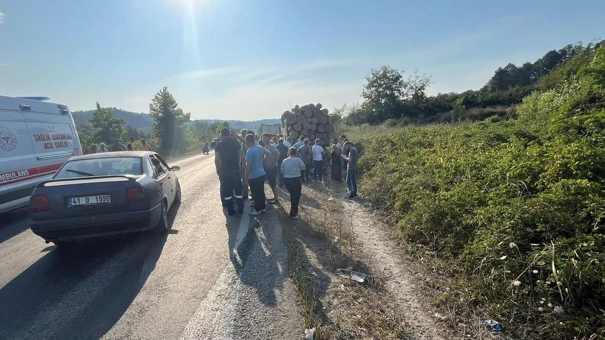 Genç kadın tomruk yüklü kamyonun altında can verdi