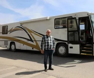 Emekli mimar yolcu otobüsünü karavana çevirdi! Türkiye'yi turlayacak: Canım nereye isterse oraya gidiyorum