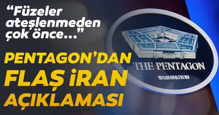 Pentagon yetkilisi: Erken uyarı sistemleri İran'ın fırlattığı füzeleri çok önceden tespit etti