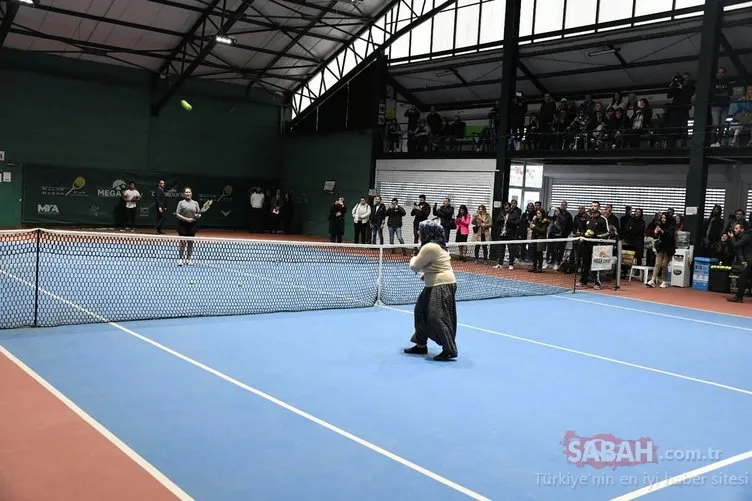 Hülya Avşar tenis turnuvasında 67 yaşındaki Durdu Lale ile maçı yaptı! Nadal’la oynasam bu kadar mutlu olmazdım