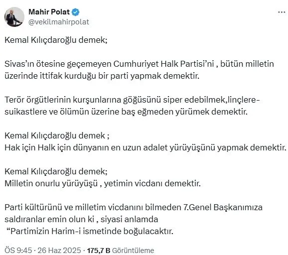 chpde-kazan-kayniyor-30-haziran-oncesi-buyuk-kriz-vekillerden-pes-pese-kilicdarogluna-destek-paylasimlari-1750969477591.jpg CHP'de kazan kaynıyor! 30 Haziran öncesi büyük kriz: Vekillerden peş peşe Kılıçdaroğlu'na destek paylaşımları