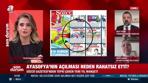 CHP yandaşı Sözcü'den skandal manşet! Ayasofya'nın ibadete açılmasını 