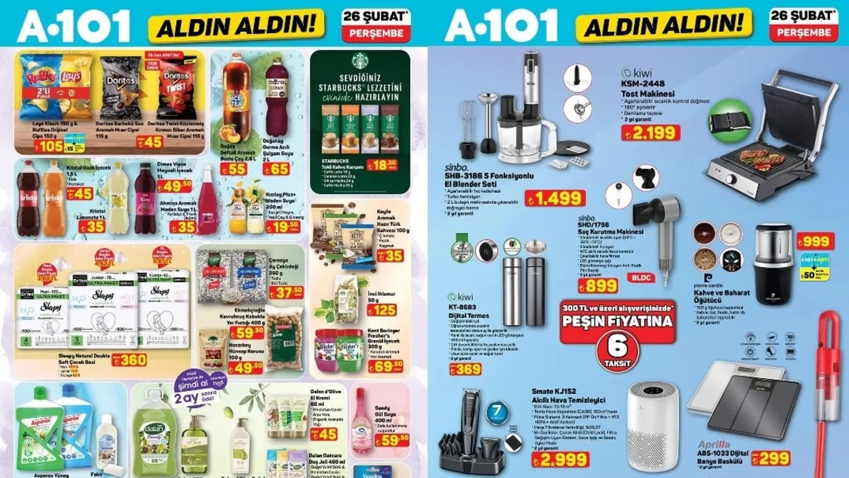 ALDIN ALDIN! A101 aktüel 26 Şubat 2026 indirim kataloğu: Tiny house, karavan, beyaz eşya...