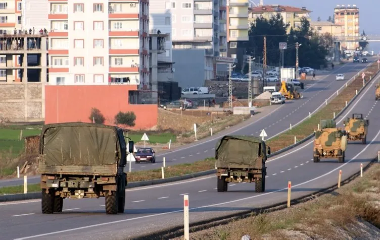 Komandolar ve askeri araçlar Kilis’e gidiyor