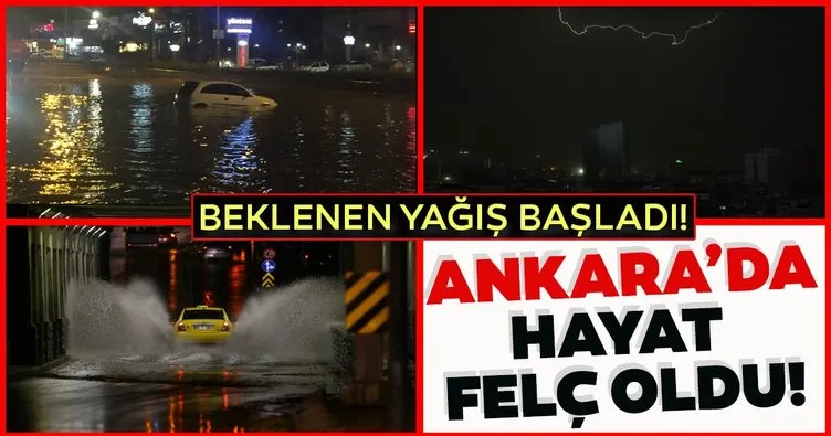 Ankara’da beklenen yağmur etkisini gösterdi