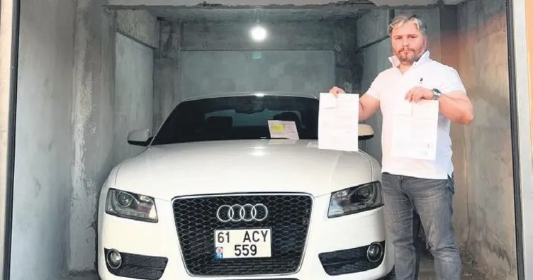 Trabzon’da garajdaki otomobil İstanbul’da kaçak geçiş yaptı!