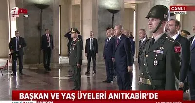 Cumhurbaşkanı Erdoğan ve Yüksek Askeri Şura Üyeleri Anıtkabir’de