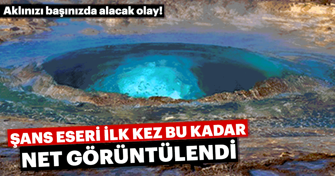 Şans eseri ilk defa bu kadar net görüntülendi...