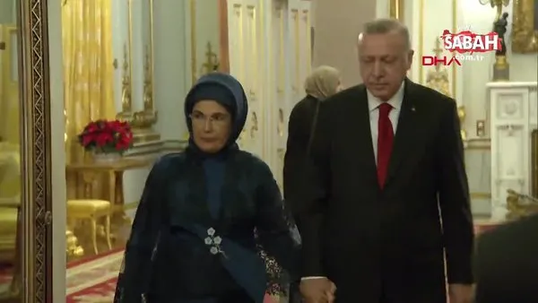 Cumhurbaşkanı Erdoğan, Buckingham Sarayı'ndaki resepsiyona katıldı