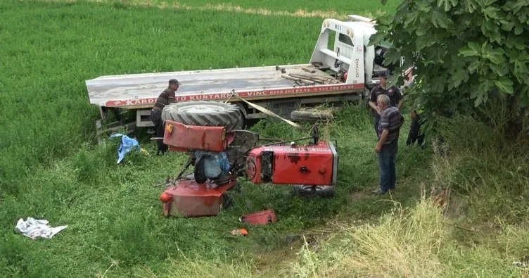 Feci traktör kazasında 2 ölü