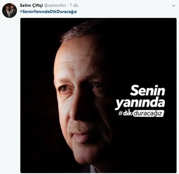 Cumhurbaşkanı Erdoğan'a dev destek! Senin yanında dik duracağız