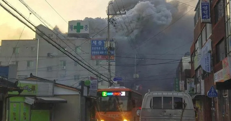 Güney Kore’de hastanede yangın