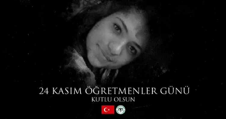 Atiker Konyasporlu futbolcular Aybüke öğretmeni unutmadı