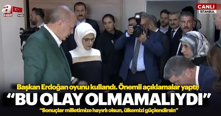 Başkan Erdoğan oyunu kullandı ve önemli açıklamalar yaptı
