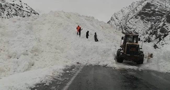 Van-Çatak yoluna çığ düştü!