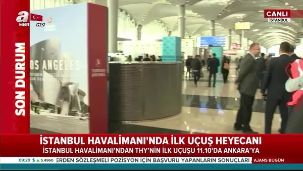 İstanbul Havalimanı'ndan ilk ticari uçuş heyecanı