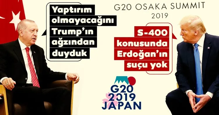 Başkan Erdoğan ve Trump görüşmesinin ardından kritik açıklamalar! Trump, S-400 konusunda Türkiye'ye açık açık hak verdi