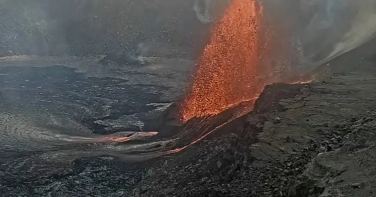 ABD’de yanardağ hareketliliği: Lavlar metrelerce yüksekliğe ulaştı