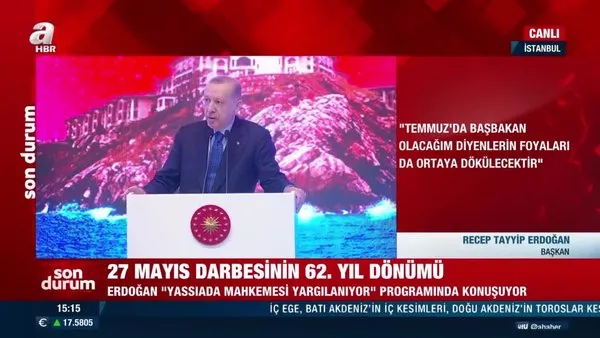Son Dakika: 27 Mayıs Darbesi'nin 62. yılı! Başkan Erdoğan'dan önemli açıklamalar | Video