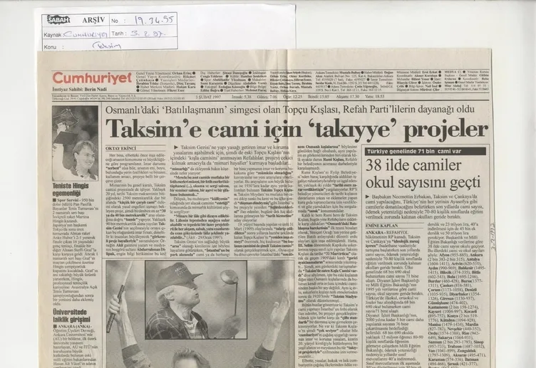 Yapımına karşı çıkmışlardı: Büyük gün geldi! İşte Taksim Camii manşetleri