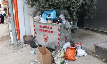 Önce Buca şimdi de Bayraklı: Bayraklı'da grev vatandaşı vurdu! Cadde ve sokaklarda çöp dağları oluştu... #izmir