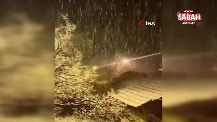 Kar yağışı yeniden yüzünü gösterdi | Video