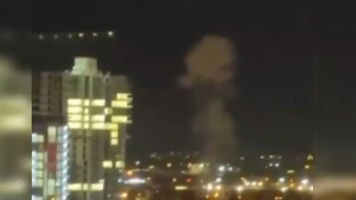 Irak'ta Erbil Havalimanı'nda patlama! İşte o görüntüler…