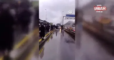 Bahçelievler’de metrobüs yangını | Video