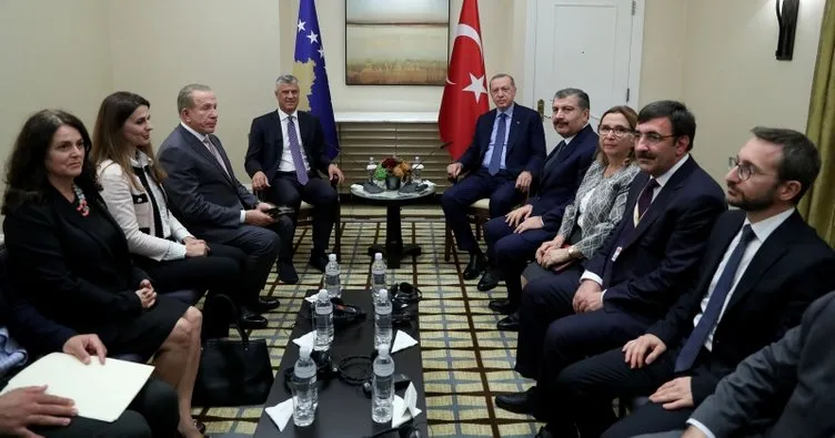 Cumhurbaşkanı Erdoğan, Kosovalı mevkidaşıyla görüştü