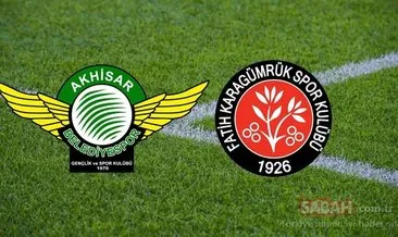 GERİ SAYIM BAŞLADI! Akhisar Belediyespor - Fatih Karagümrük maçı saat kaçta başlıyor, ne zaman? Akhisar - Karagümrük canlı yayın hangi kanalda?