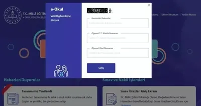 E OKUL ÖĞRENCİ GİRİŞ EKRANI | e-Okul VBS öğrenci girişi ile 2024 BİLSEM sınav sonuçları tıkla öğren sayfası