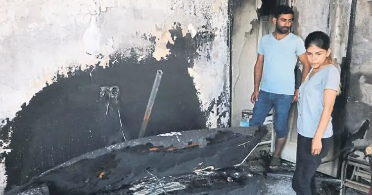 Evleri kül oldu bir tek ‘Paşa’ kurtuldu