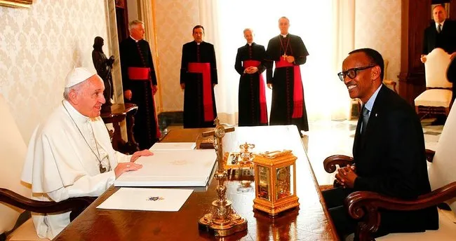 Ruanda Devlet Başkanı Kagame’den Vatikan ziyareti