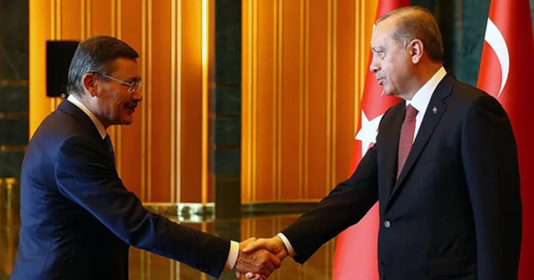 Melih Gökçek Beştepe’de Cumhurbaşkanı Erdoğan ile görüştü