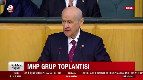 MHP Lideri Bahçeli'den MHP Grup Toplantısı'nda önemli açıklamalar | Video