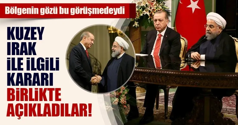 Son dakika: Cumhurbaşkanı Erdoğan ve İran Cumhurbaşkanı Ruhani’den ortak açıklama geldi